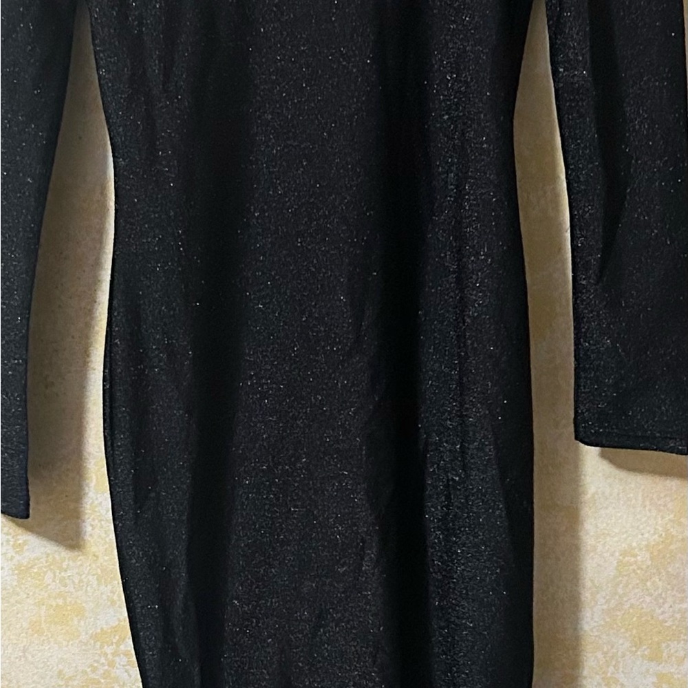 Elegant Black Long Sleeve Dress